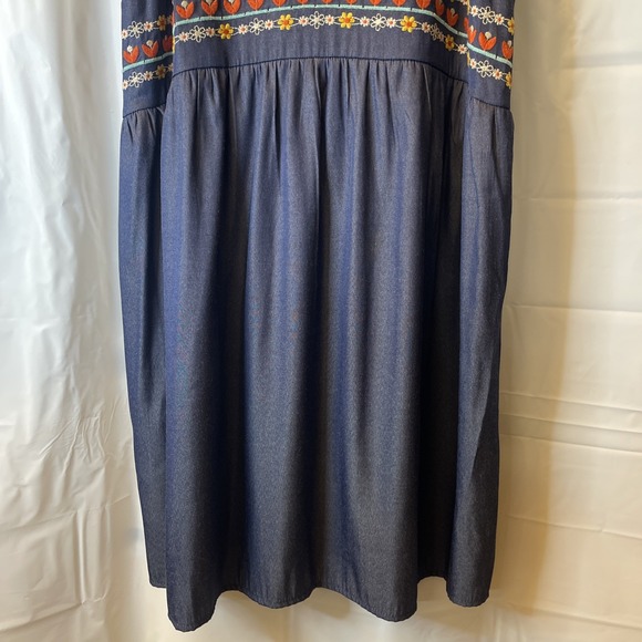 Savanna Jane Women's Babydoll Southwestern Floral Embroidered Dress Sz S NWOT - Picture 5 of 14